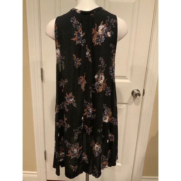 Free People Black Floral Snap Out Of It Tree Swing Dress Size Small - Picture 5 of 7
